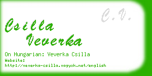 csilla veverka business card